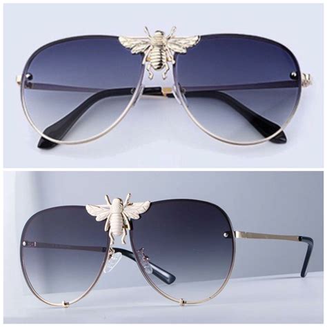 blue gucci eyeglasses|bee sunglasses gucci.